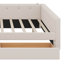 Upholstered Platform Bed With USB And Drawers-996590454