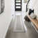 Double Border Machine Tufted Performance Light Gray/White Rug