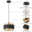 1 - Light Matte Black Drum Pendant