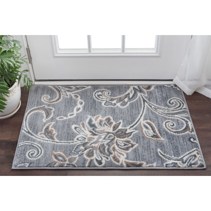 Tapis floral gris Majoros, Rectangle de 2 pi x 3 pi