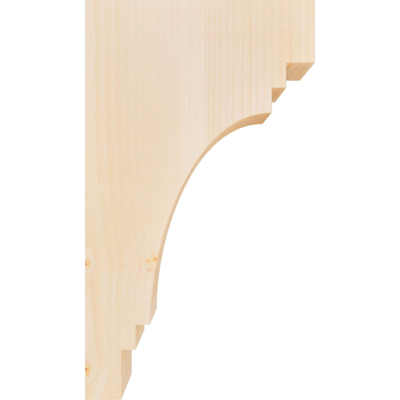 Corbeau Pescadero, H 20 po x l 3,5 po x P 12 po, Sapin de Douglas, Lisse