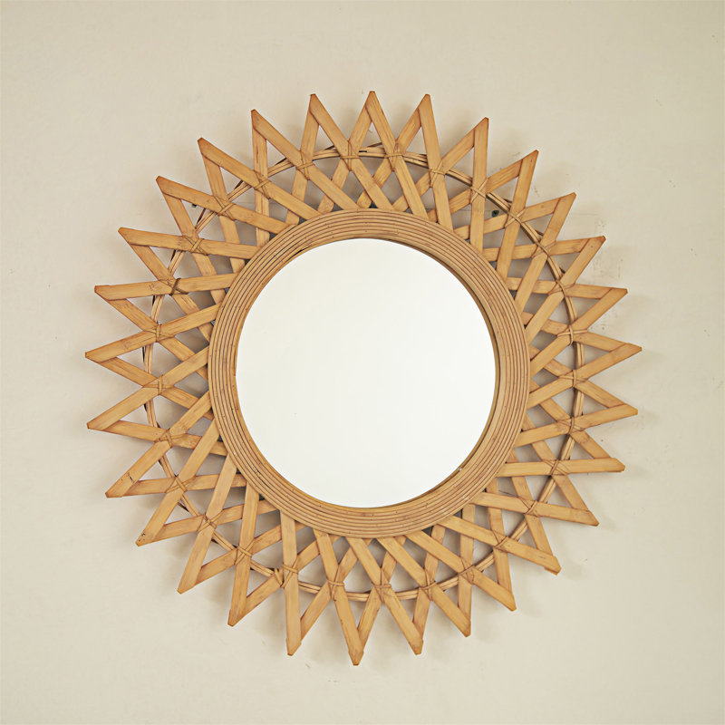 Miroir mural avec chanvre