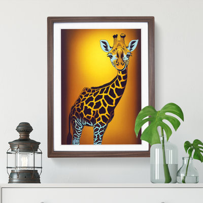 Young Giraffe - Single Picture Frame Painting