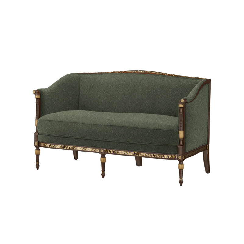 Undulating Loveseat, Rise Fern (Performance fabric)