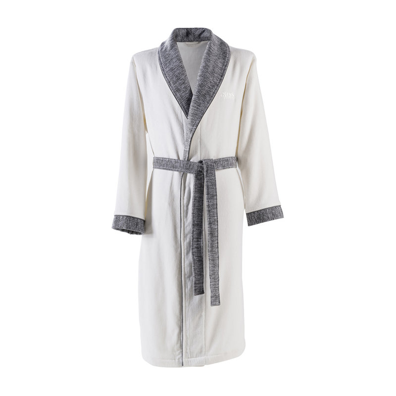 Lord 100% Cotton Velour Male Mid-Calf Bathrobe with Pockets, S, Camel