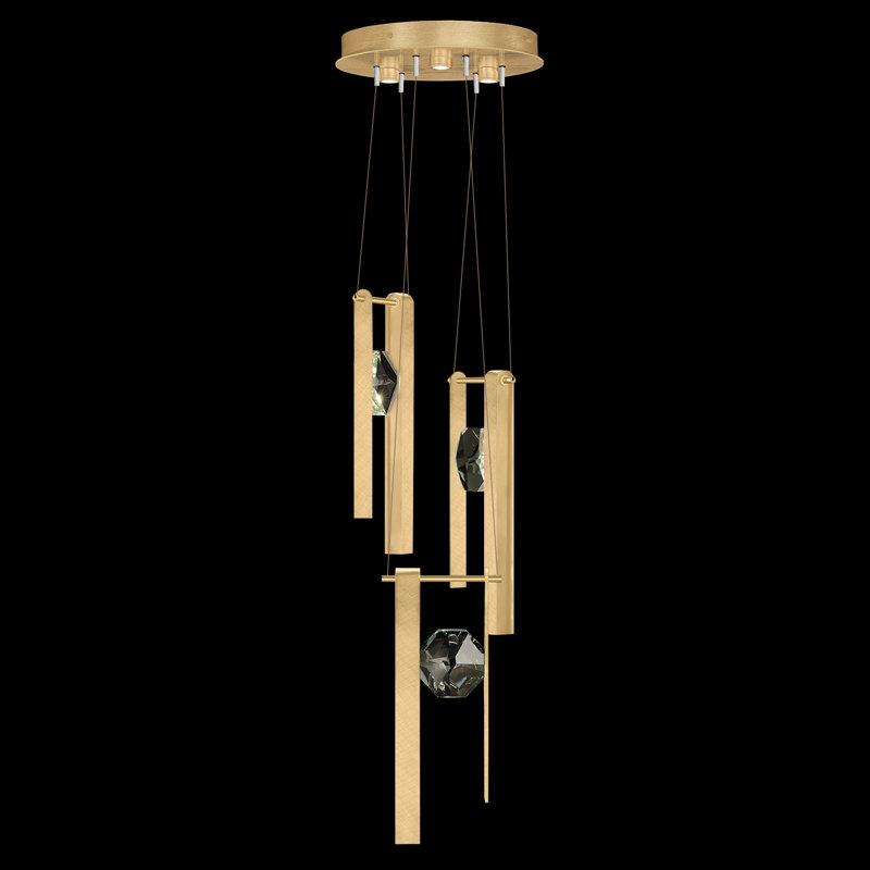 Aria 3 - Light LED Pendant, Brushed Gold