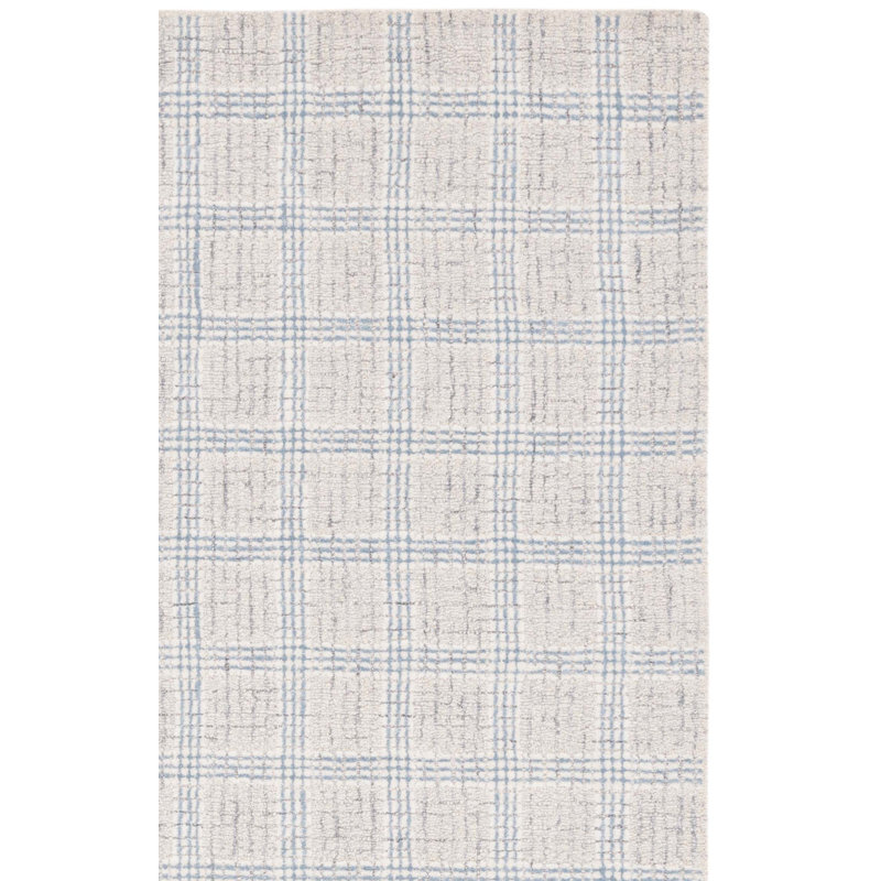 Tapis en laine touffeté à la main Ebony, Rectangulaire 3 pi x 5 pi