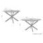 Decherd Extendable Metal Base Dining Table