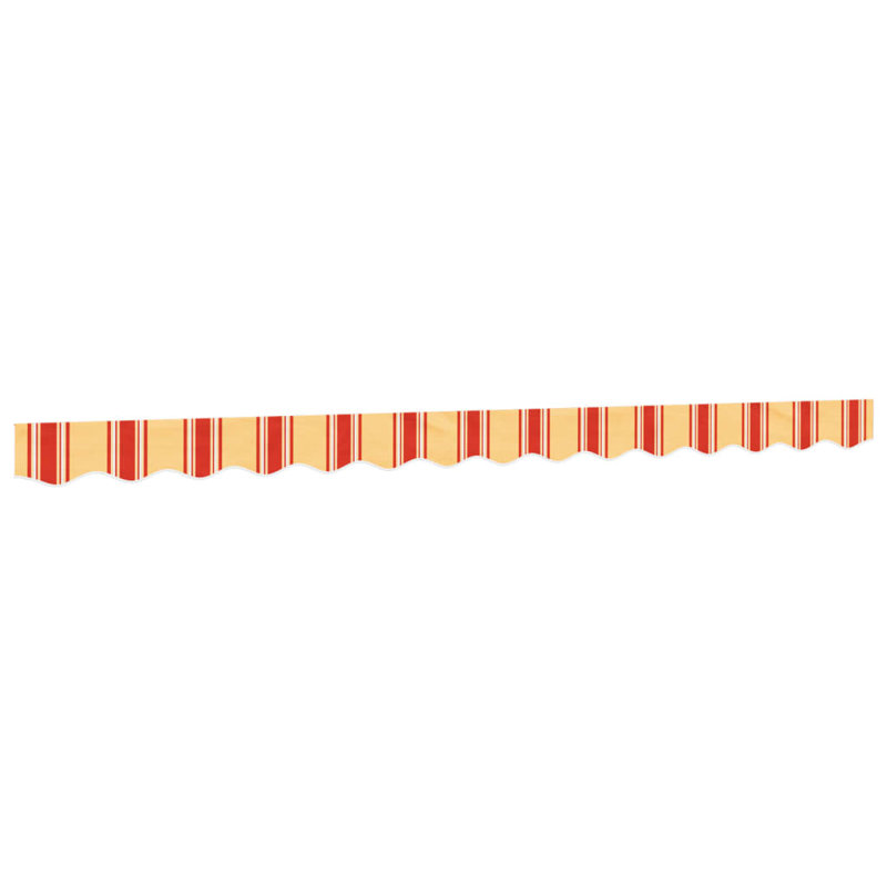 Replacement Fabric For Awning Valance, Yellow/Orange, 330cm W x 20cm D, Striped