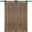 Porte de grange en bois lambrissé sans trousse de quincaillerie d’installation-88790804-88790813