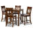 Jurrian 5 - Piece Counter Height Solid Oak Dining Set