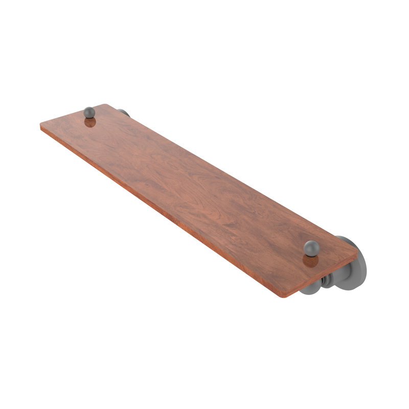 Lera Bracket Shelf, Matte Gray, 2.5" H x 22" W x 5" D