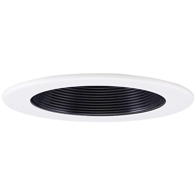 Bordure basse 4 po, Noir / Blanc