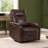 Top Grain Leather Dual Motor Swivel Glider Power Recliner with Power Headrest -117480053
