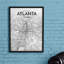 Atlanta City Map - No Frame Print-1846642971