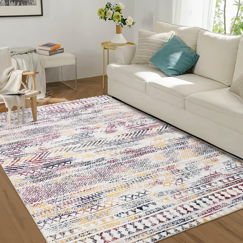 Tapis Karelis avec envers antidérapant, Rectangle 5 pi x 7 pi