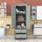Tall Freestanding Bathroom Storage Cabinet with Two Drawers, Adjustable Shelf and Anti-Tipping Design-1480520727