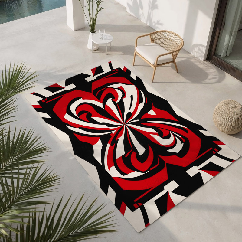 Tapis intérieur et extérieur Cosmic Ember, Rectangle 4pi x 6 pi