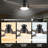 48" 3 - Blade  Flush Mount Smart Ceiling Fan with Light-1050936614-1050936795