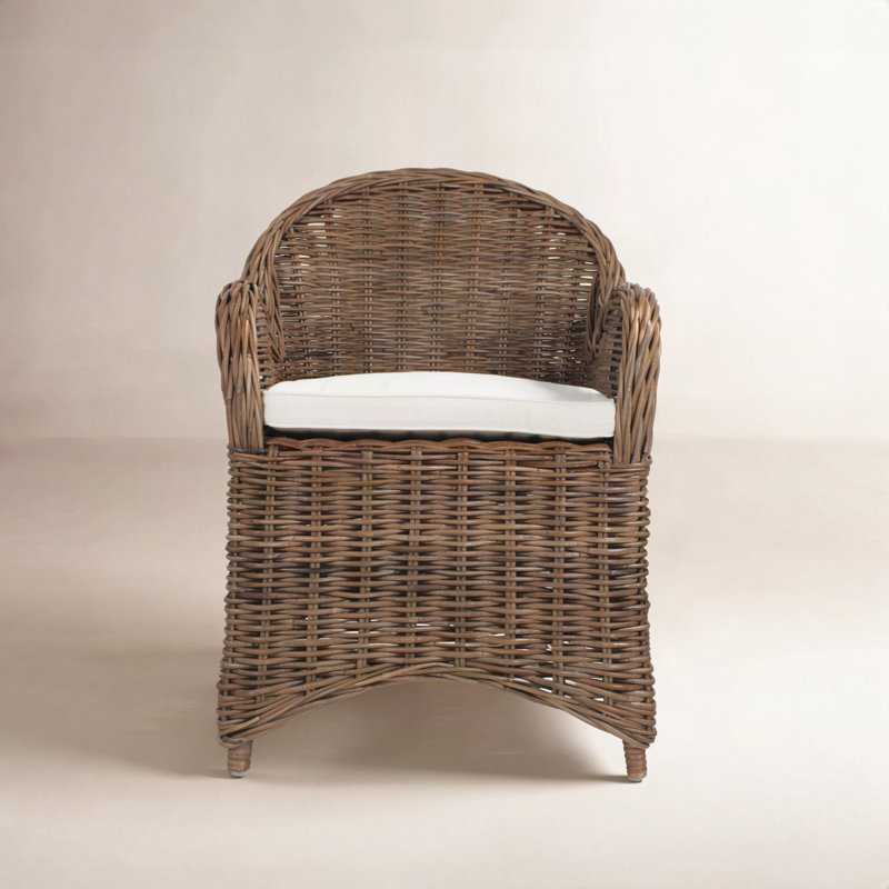 Attina Upholstered Armchair, Brown