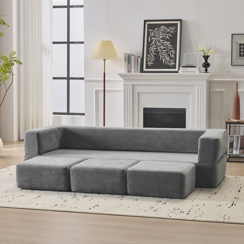 Canapé modulaire Boneless, Gris