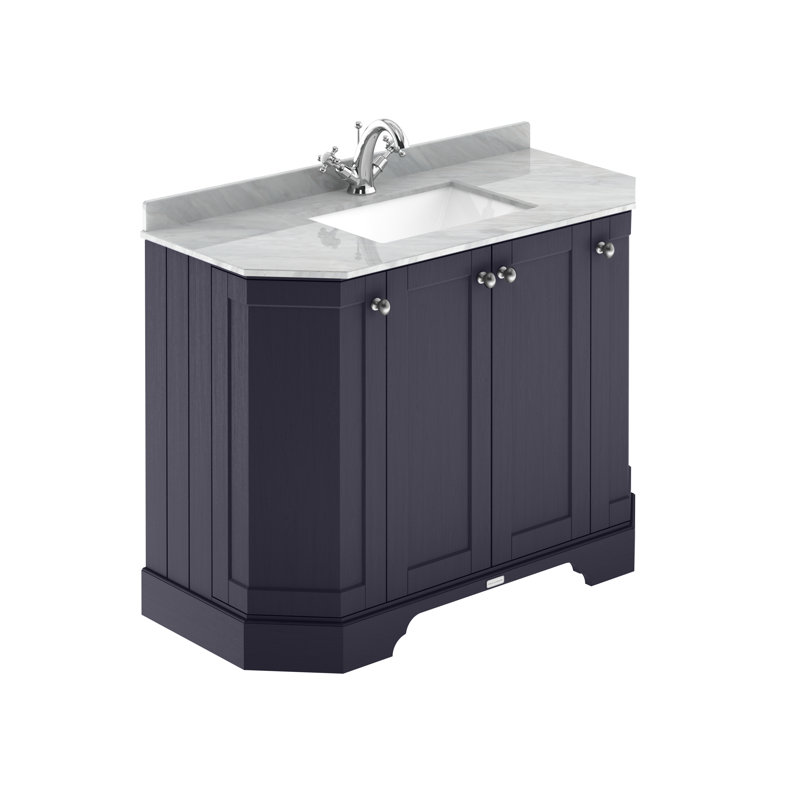Old London 1000mm Free-standing Single Vanity, Twilight Blue, Grey