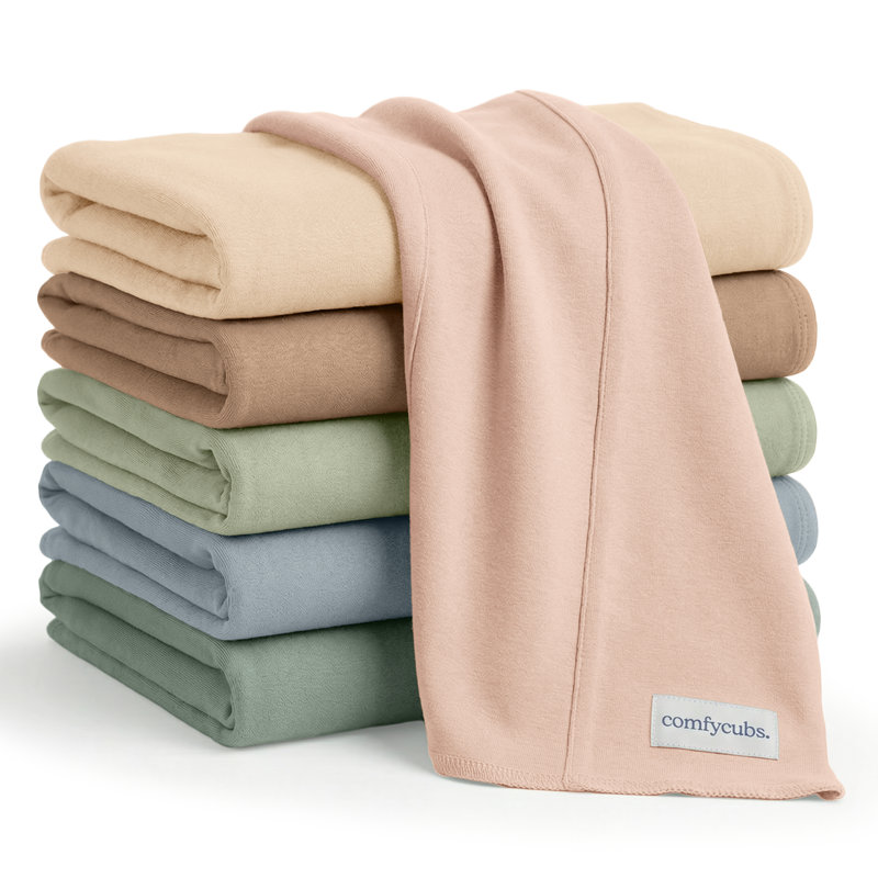 Cotton Burp Cloths 100% Cotton Bath Towels, Multicolored