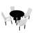 5-Piece Round Dining Table set-384861009-385400580-400858445