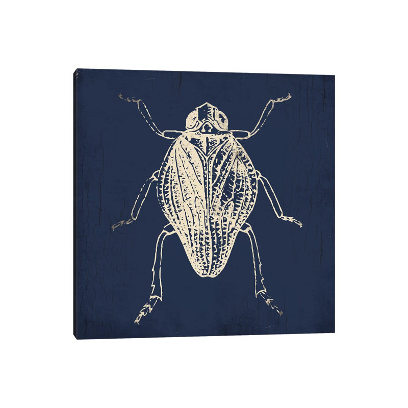 Bug Life Blue I 1 Piece Wrapped Canvas Wall Art, 66.04 cm H x 66.04 cm W x 1.91 cm D