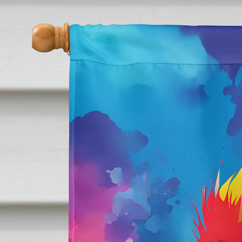 Drapeau de maison de perroquet hippie