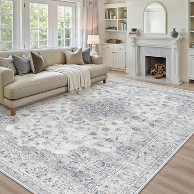 Tapis bleu de style persan Haven