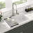 33" L x 22" W Granite Composite Drop-In Kitchen Sink Single Bowl Quartz Kitchen Sink with Sink Grid-107376197