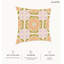 Housse de coussin floral en polyester