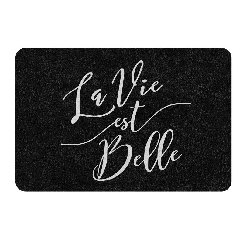 Tapis pour salle de bain Fairwood, Noir