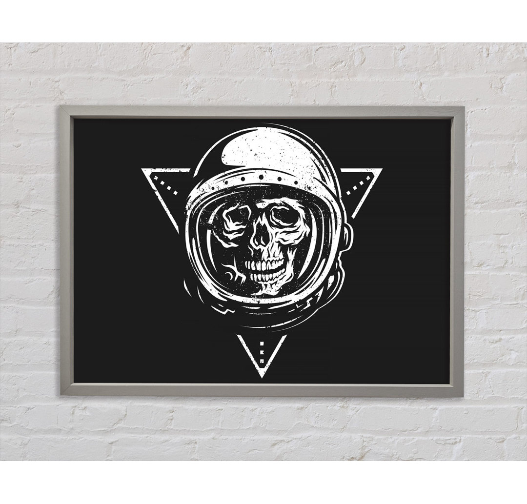 Spaceman Skull - Einzelner Bilderrahmen Kunstdrucke auf Leinwand