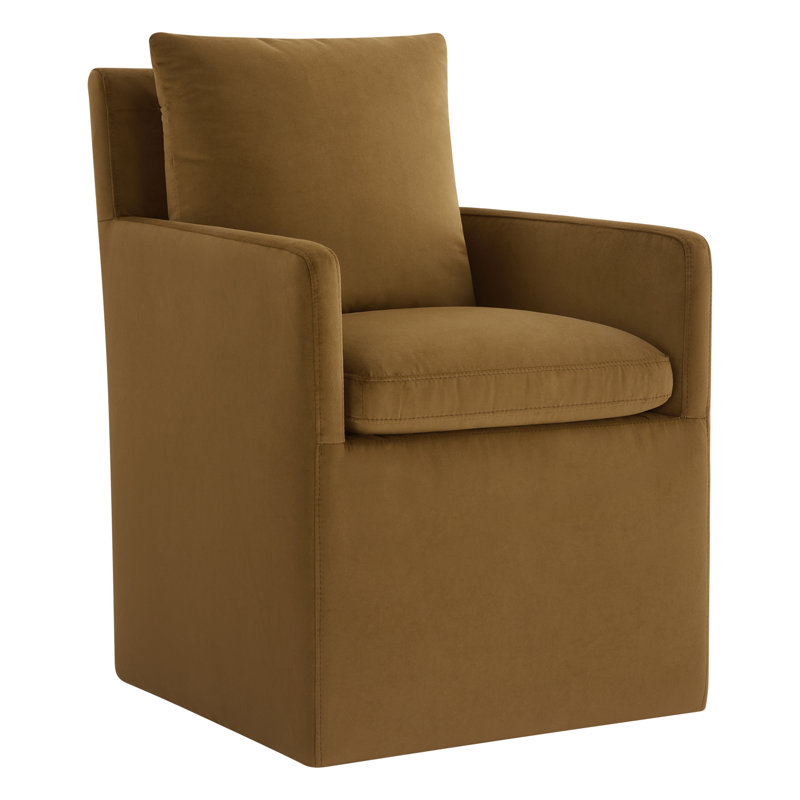Fauteuil Alayaa, Soren Ochre Performance Velvet