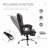 High Back Executive Office Chair, PU Leather Computer Chair With Retractable Footrest, Lumbar Support, Padded Headrest And Armrest-1495683903