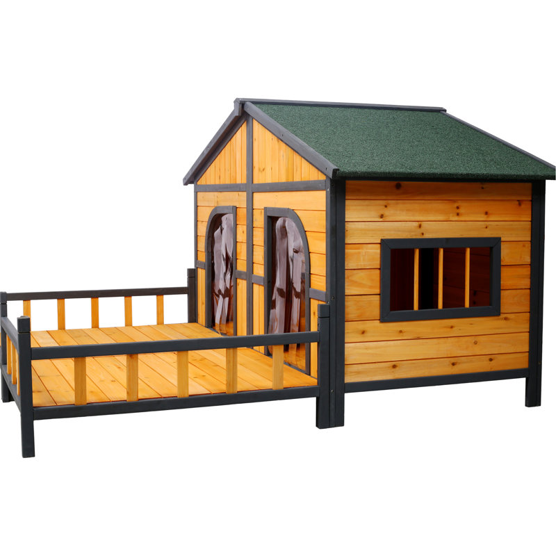 Maison pour chiots en bois Double XL
