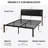 Naiomy Upholstered Metal Platform Bed-1287153330-1287153331