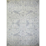 Oushak Collection, Transitional One-of-a-Kind Rectangle 9'8" X 13'8" Hand Knotted Area Rug