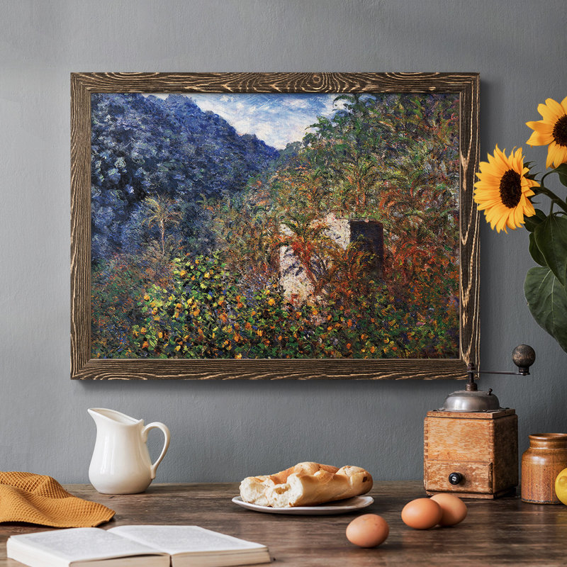 The Valley Of Sasso, Blue Effect, 1884, reproduction d'art sur toile, Noyer, H 18 po x l 26 po x P 1,5 po