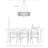 6 - Light Dimmable Chandelier