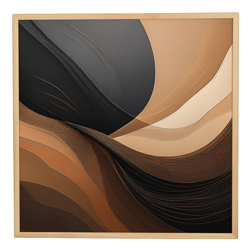 Peinture décorative sur toile encadrée