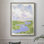 «Low Country River Vista I», reproduction encadrée - bois massif