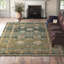 Corla Floral Handmade Tufted Wool Green/Tan/Blue Area Rug-253723053