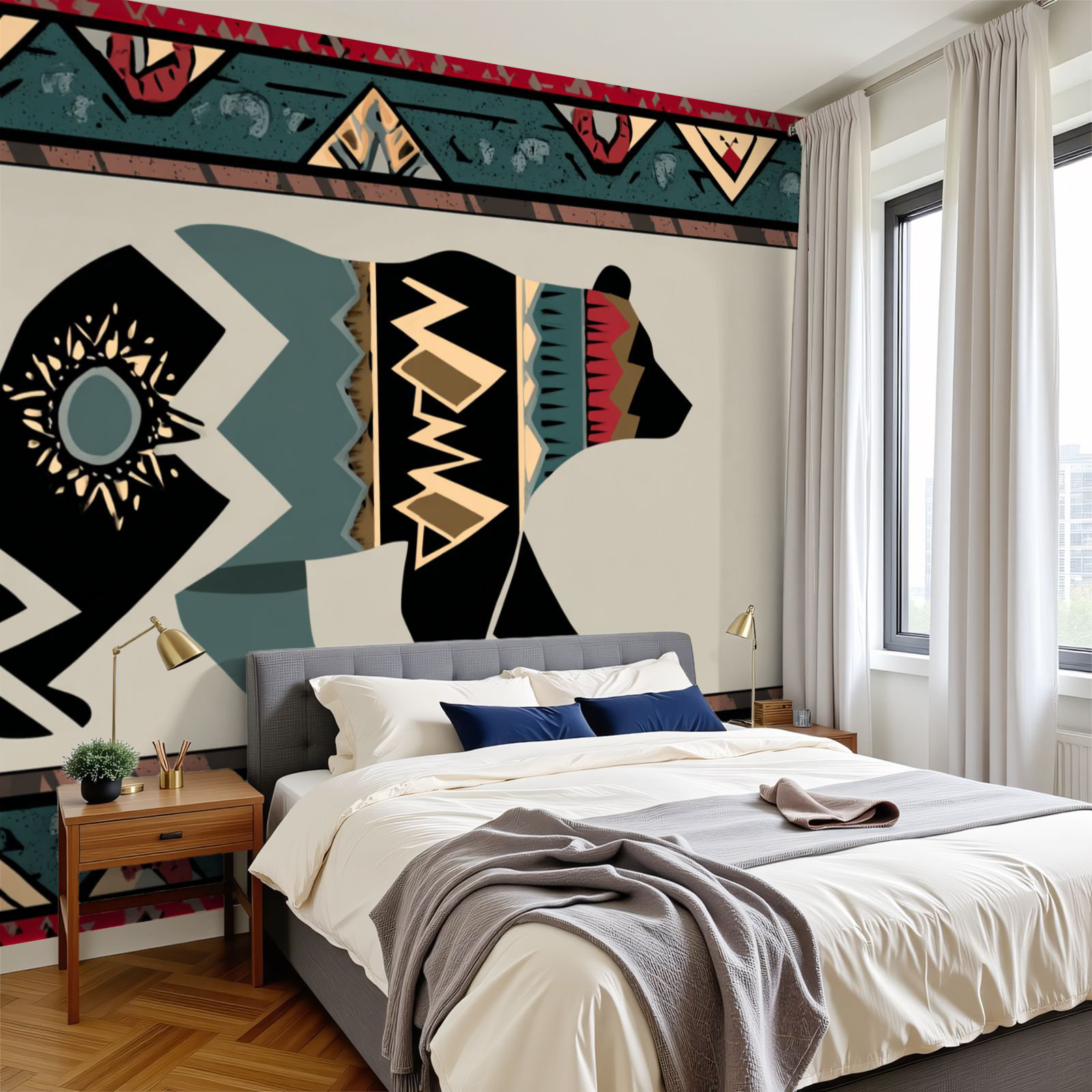 Red Barrel Studio Peel and Stick Wallpaper 144" W x 100" H Modern Self ...
