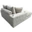 Chaise de chambre à coucher moderne de style taupe avec hublot pratique et cadre porte-gobelet + -