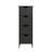 Black Bathroom Standing Cabinet 4-Drawers