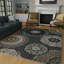 Tapis gris en polypropylène tissé à la machine Ginerva-45109704