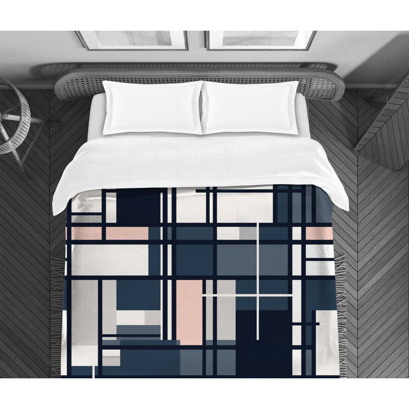 Mondrian Geometric Shapes Comforter